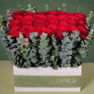 Eucalyptus Red Roses Bouquet